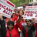 Progressive Democrats of America Hold A 'Medicare For All' Rally Outside PhRMA Headquarters