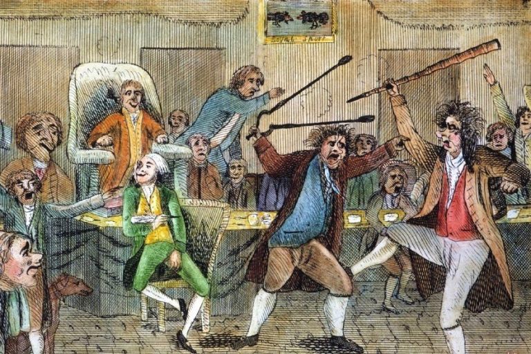 Congressional Pugilists Painting; Congressional Pugilists Art Print for sale