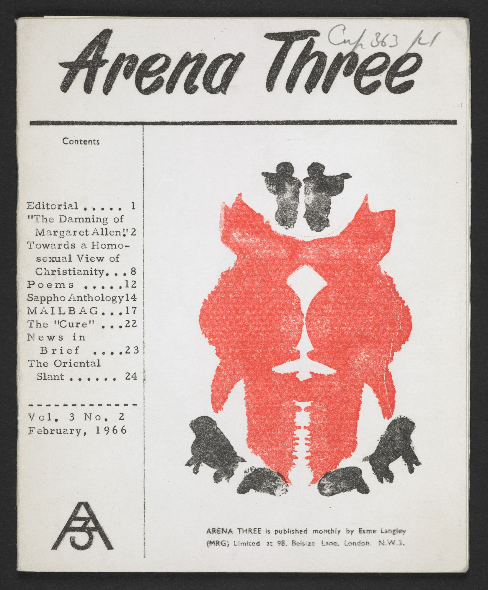 'Arena Three': Britain's First Lesbian Magazine Brewminate: A Bold ...