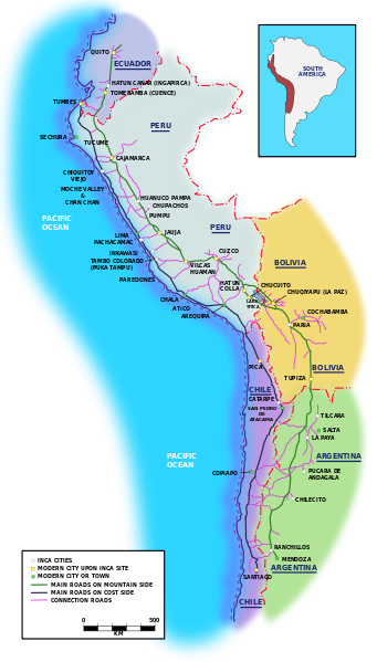 aztec inca maya map