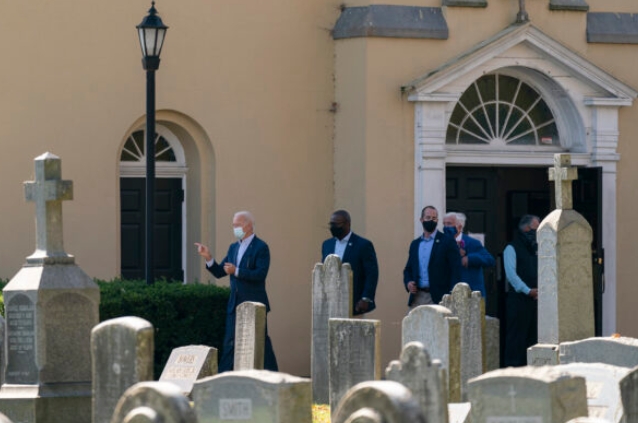 Biden Encourages People to Worship in Person Safely