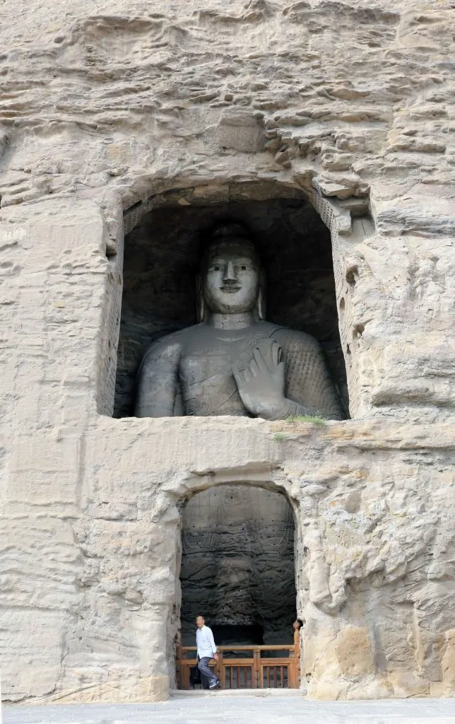 Buddha inside Cave 18, Yungang, Datong, Chin