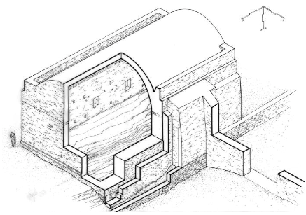 Cistern at Minoa on Amorgos, built on the open space of the former agora.