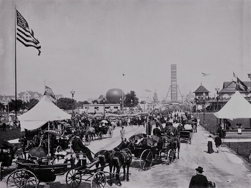 1893 Chicago Worlds Fair Columbian Expo Cabinet Photo Midway Java ...