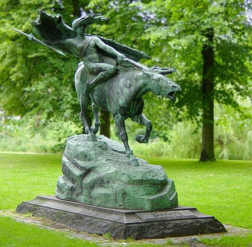 Viking Shieldmaiden Bronze Finished Statue Norse Mythology 