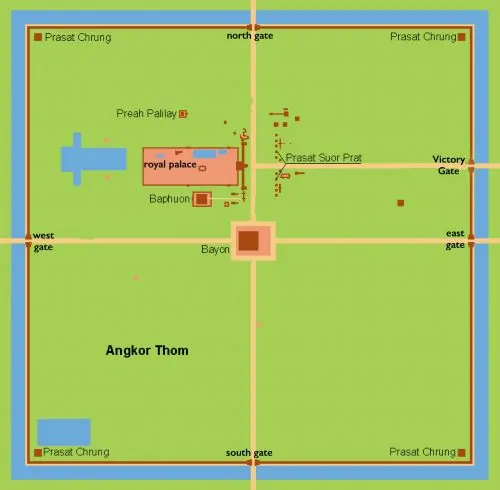 Plan of Angkor Thom