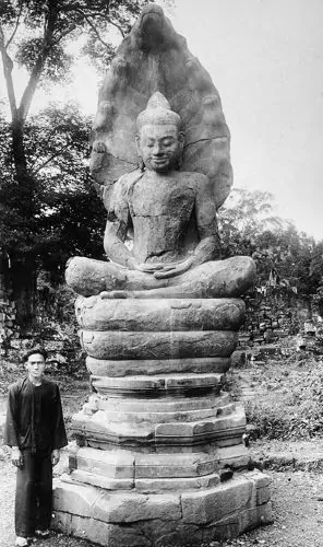 The Buddha seated on the serpent Muchalinda