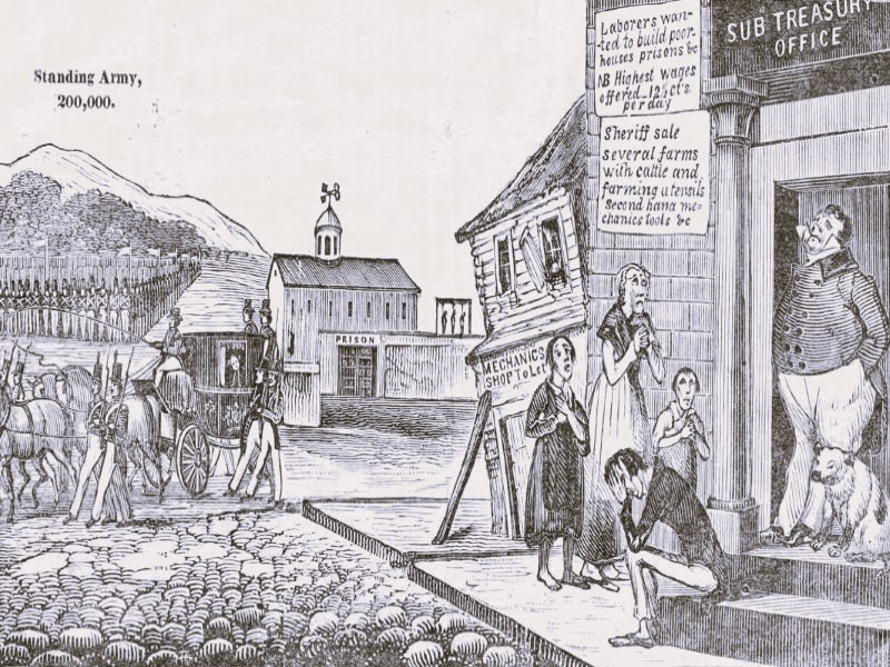the-smashing-of-van-buren-by-harrison-in-the-1840-presidential-election