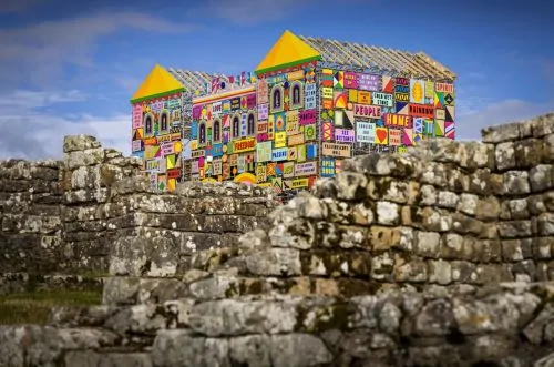 Morag Myerscough, The Future Belongs To What Was As Much As What Is, in celebration of the 1900th anniversary of Hadrian’s Wall