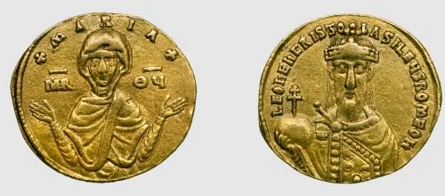 Solidus of Leo VI, 886–908, Constantinople, gold, 4.37g