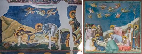 Lamentation fresco, 1164, Saint Panteleimon, Nerezi