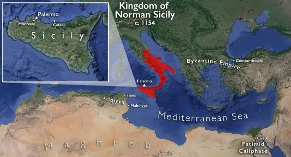 Kingdom of Norman Sicily c. 1154