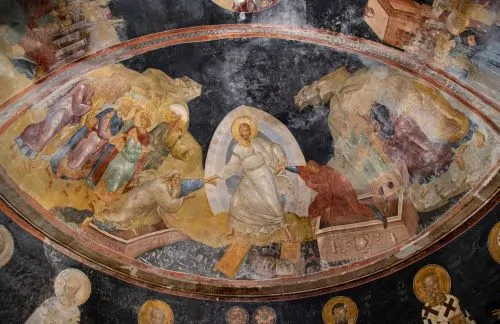 Anastasis fresco, c. 1316–21, Chora church, Constantinople (Istanbul)