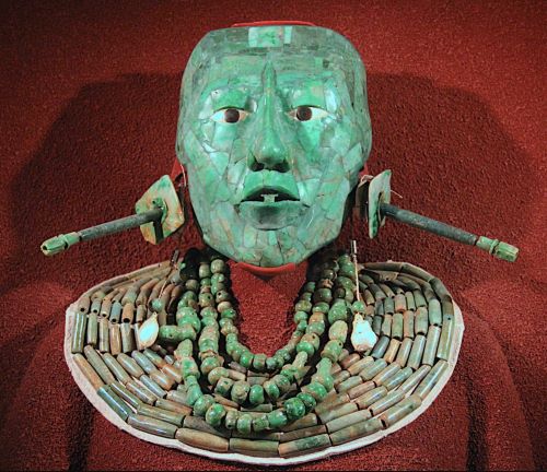 Chalchihuitl: Jade, Sacred Power, Trade, and Status in Ancient Mesoamerica 8 The jade death mask of Maya king Kinich Janaab Pakal, c.683 CE, Palenque
