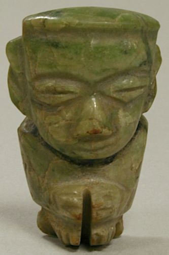 Chalchihuitl: Jade, Sacred Power, Trade, and Status in Ancient Mesoamerica 9 An Aztec jade pendant in the form of a figurine. 15th century