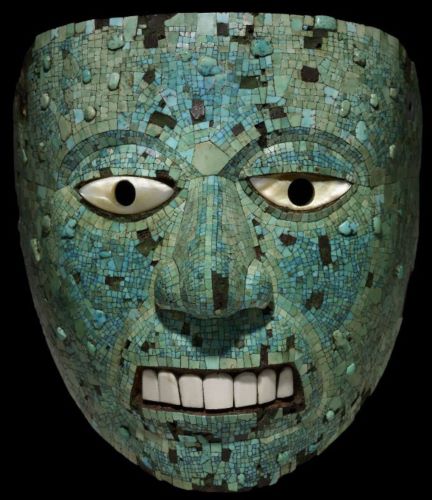 Turquoise in Ancient Mesoamerica: Divine Stone, Sacred Power, and Elite Status 7 A turquoise mosaic mask representing Xiuhtecuhtli, the Aztec god of fire, 1400-1521 CE