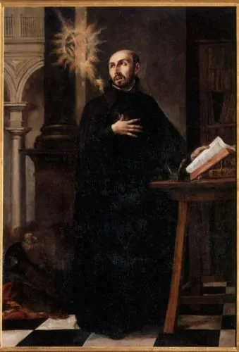 Saint Ignatius Loyola receiving the name of Christ