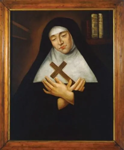 Portrait of the venerable Marie de l'Incarnation, Anonymous, 1672