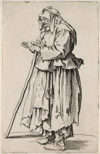 The Beggar Woman coming to receive charity