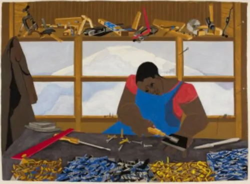 Jacob Lawrence, Builders #1, 1972