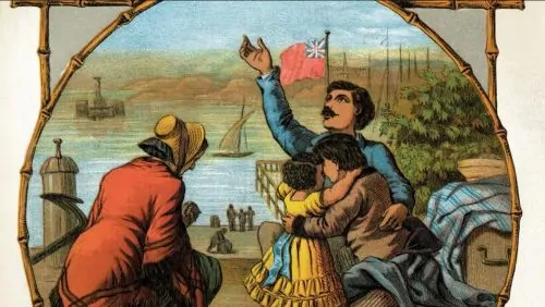 Mother, son, and father reunite and make their way to Canada with the help of Quakers opposed to slavery