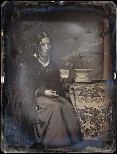 Harriet Beecher Stowe, from an 1850 daguerreotype