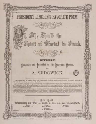 Abraham Lincoln’s Legacy in American Music 9 Abraham Lincoln’s Legacy in American Music