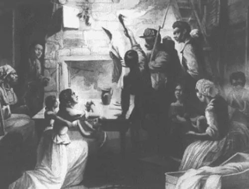 A Union soldier reads the Emancipation Proclamation to newly freed slaves. After Lincoln signed the Proclamation, celebrations took place throughout the country