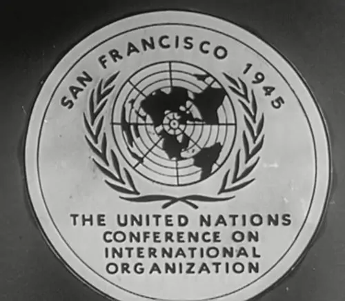 United Nations Conference on International Organization plaque, San Francisco 1945