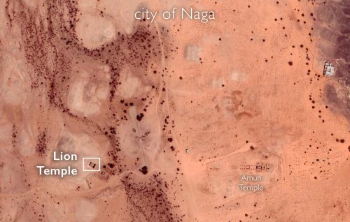 The Pylon of the Ancient Nubian Lion Temple at Naga