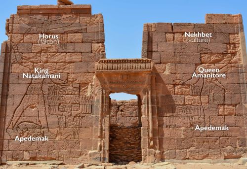 The Pylon of the Ancient Nubian Lion Temple at Naga