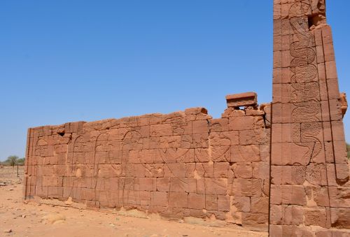 The Pylon of the Ancient Nubian Lion Temple at Naga