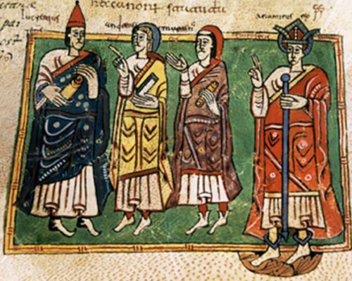 Illustrated depiction of the Council of Braga