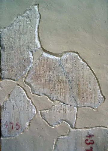 The Ionic section of the Athenian tribute list for 454/3 BCE