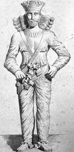 Rome and Persia at War: How Conflict Fueled the Third-Century Crisis (230–266 CE) 5 Reconstruction of the Colossal Statue of Shapur I by George Rawlinson, 1876
