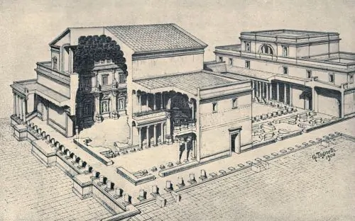 1900 Reconstruction of the Domus Flavia by G Tognetti