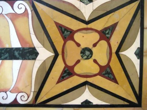 Opus sectile from the Domus Aurea
