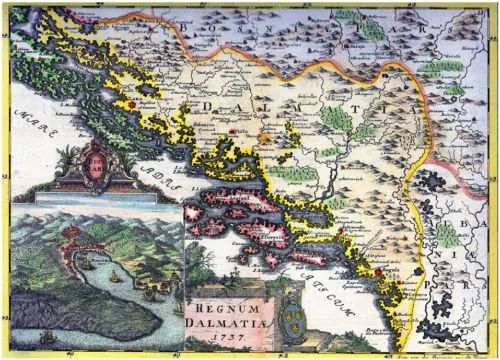 Johann Van Der Bruggen “REGNUM DALMATIAE 1737”, Vienna 1737