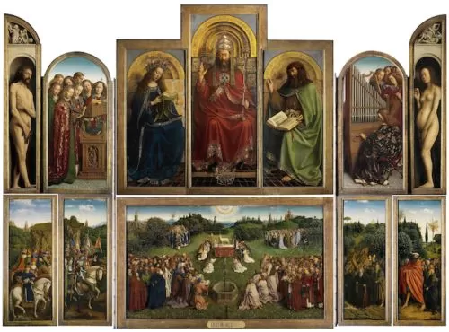 Ghent Altarpiece, Hubert and Jan van Eyck, 1432