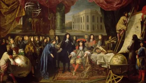 Henri Testelin after Charles Le Brun, Etablissement de l'Académie des Sciences et fondation de l'observatoire, 1666