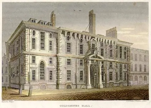 The second Goldsmiths' Hall c.1814