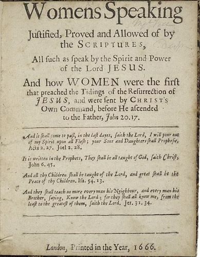 Quakers and the Seneca Falls Convention for Women's Suffrage in 1848