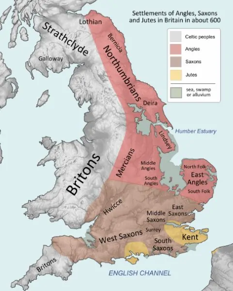 Ancient Britain: From Prehistory to the Norman Conquest 7 Approximate distribution of the different groups living in Britain in c. 600 CE.