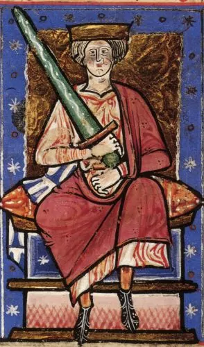 Æthelred II in an early thirteenth-century copy of the Abingdon Chronicle
