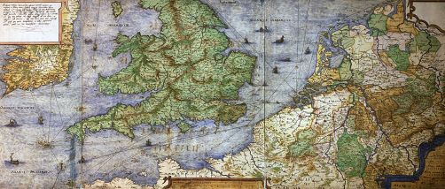 An Examination of Reading Material for Medieval Londoners 13 Sixteenth-century map by the Dutch cartographer, Christiaan Sgroten