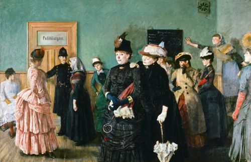Brothels and 'Stewes': The Late Medieval Sex Trade in Europe 21 Albertine at the Police Doctor's Waiting Room, 1885–87 painting by the Norwegian writer and painter Christian Krohg