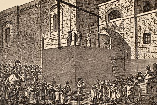 Brothels and 'Stewes': The Late Medieval Sex Trade in Europe 22 Execution by hanging, outside Newgate, early 1800s