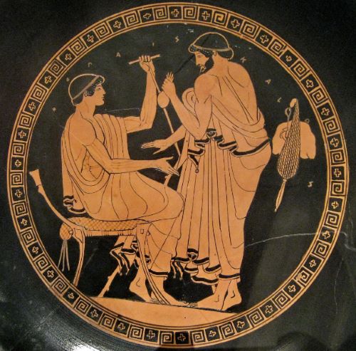 Sacred and Profane: Prostitution and Power in Ancient Greece 18 Man soliciting boy for sex in exchange for a purse