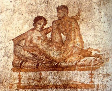 'Scortum' and the Marketplace of Desire in Ancient Rome 25 An erotic bed scene from a mural of Pompeii
