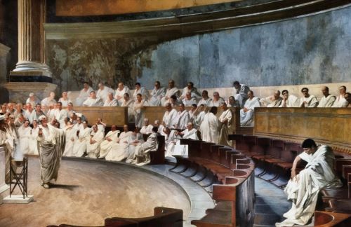 All About That Nomen: Naming Traditions in Ancient Rome 8 Cesare Maccari's famous 19th century depiction of Cicero denouncing Catiline before the senate